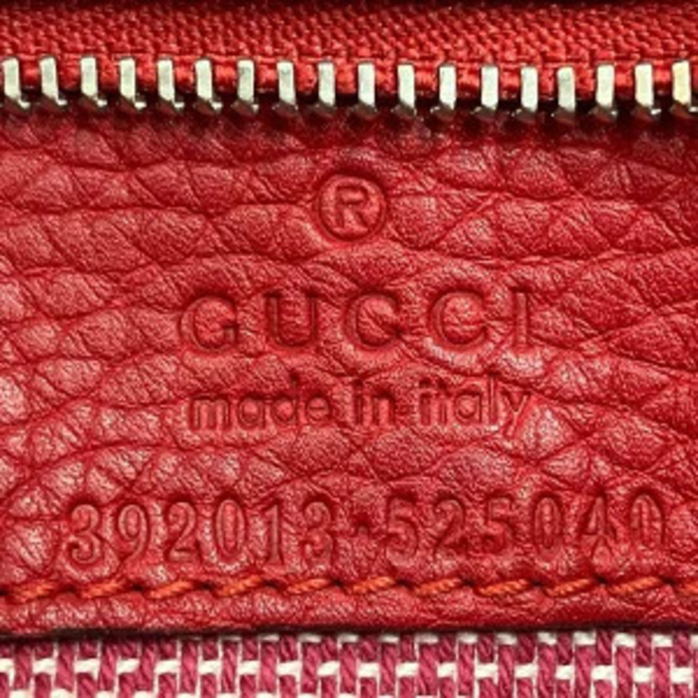Gucci Leather Shoulder Bag Handbag Bamboo - Picture 4 of 6